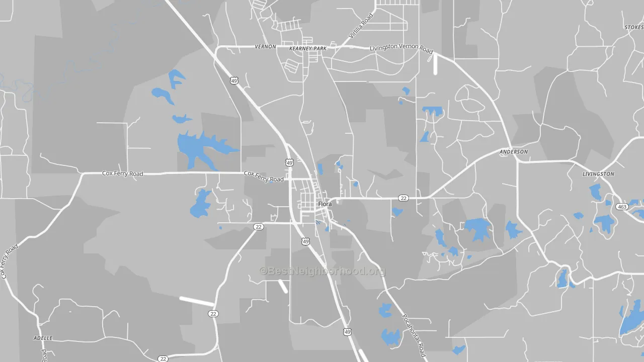 Transit Grade map of 39071, MS