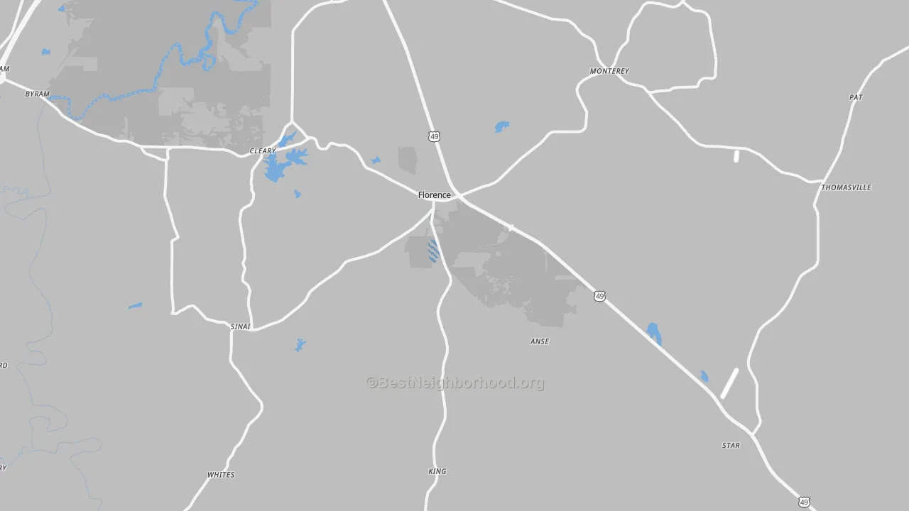 Transit Grade map of 39073, MS