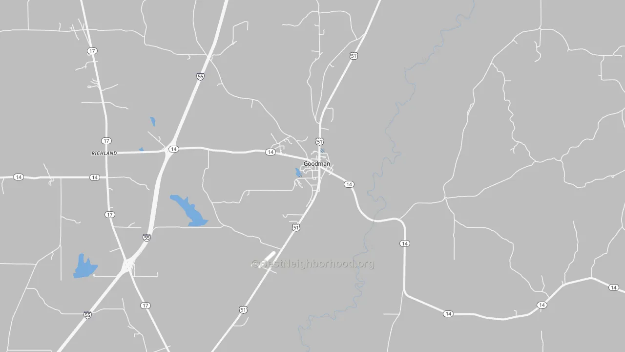 Transit Grade map of 39079, MS