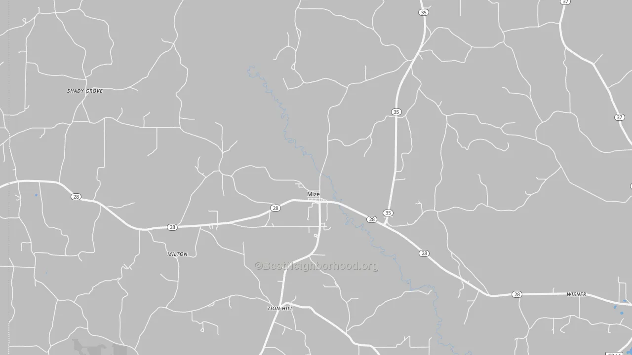 Transit Grade map of 39116, MS