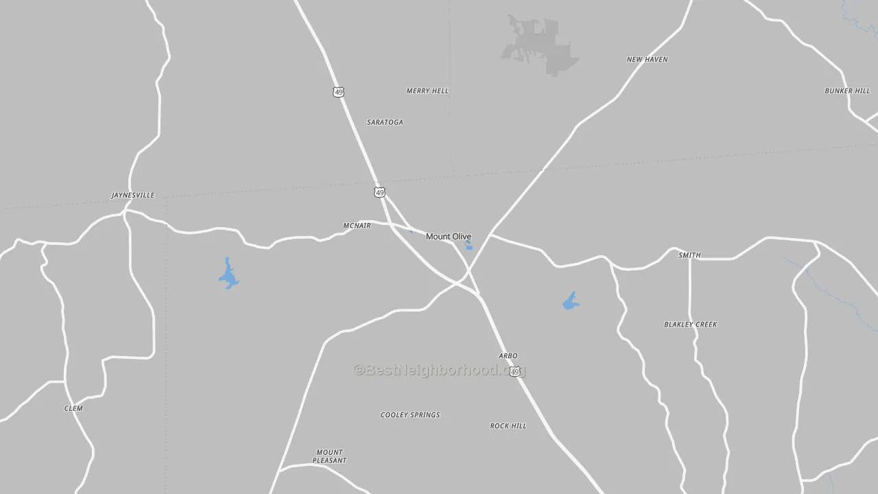 Transit Grade map of 39119, MS
