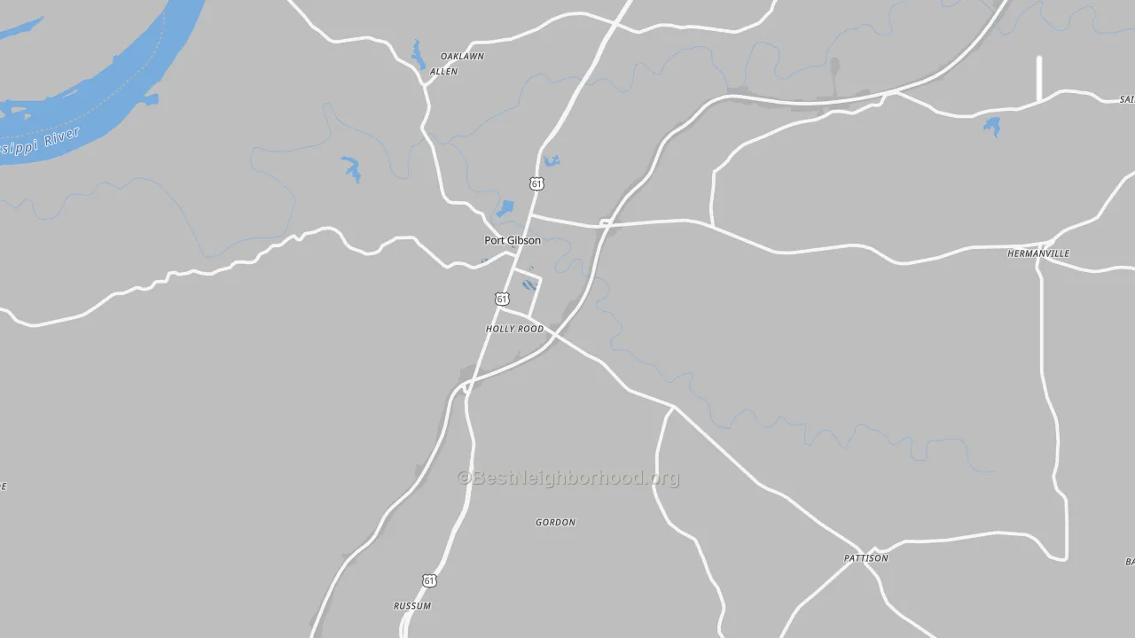 Transit Grade map of 39150, MS