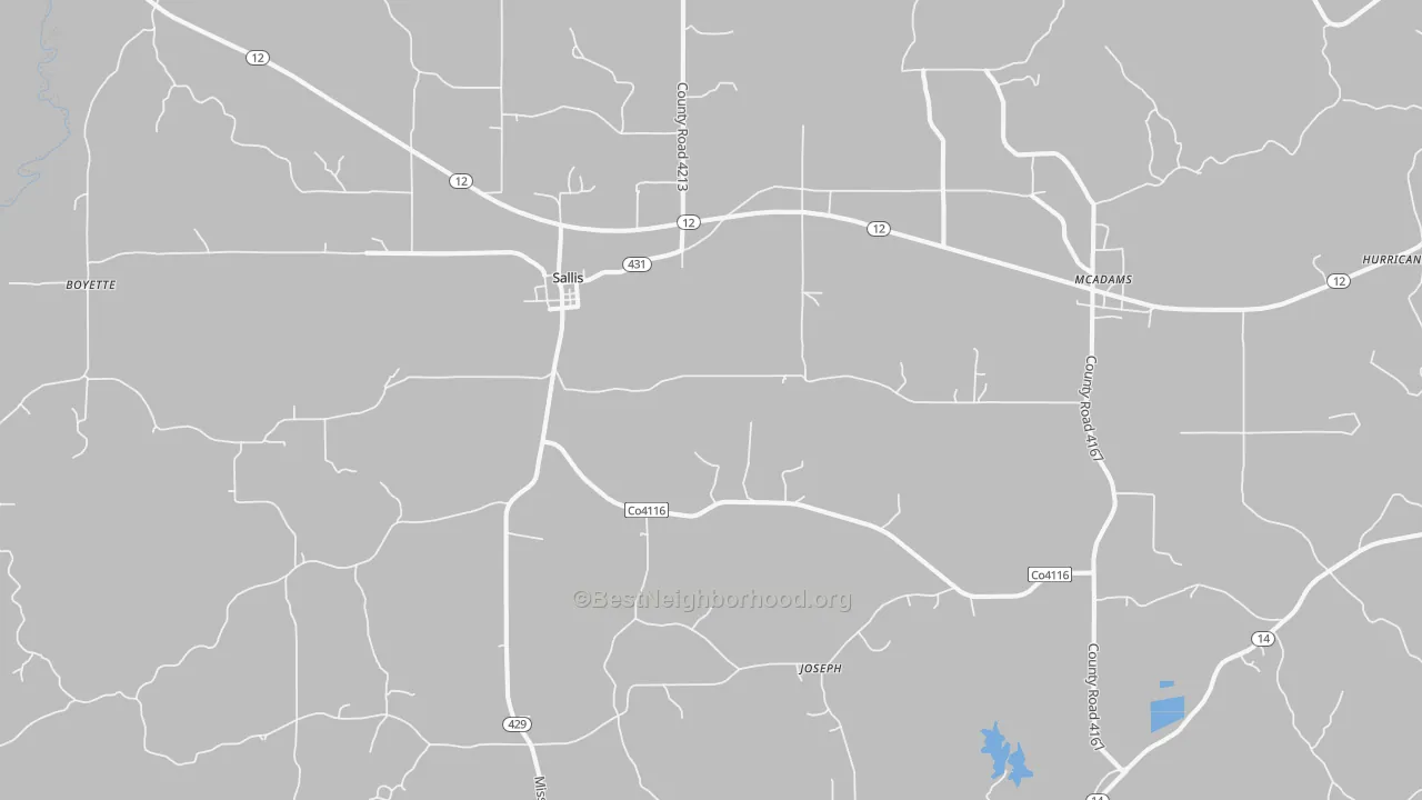 Transit Grade map of 39160, MS