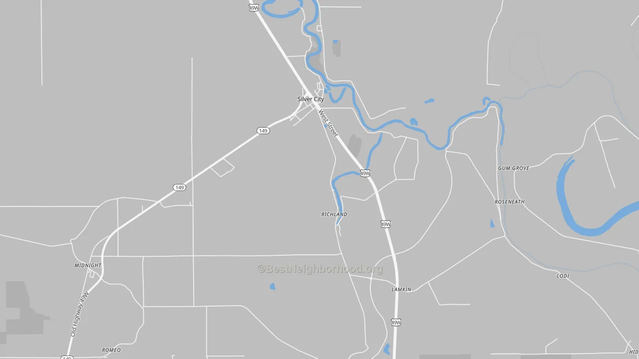Transit Grade map of 39166, MS