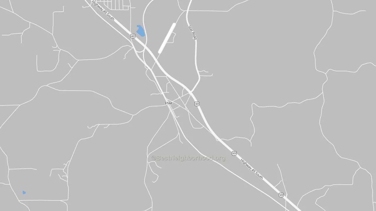 Transit Grade map of 39167, MS