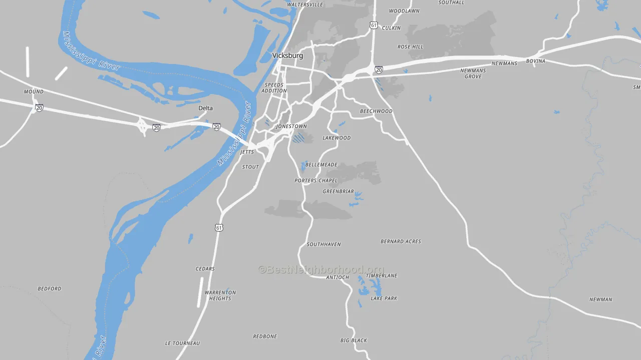 Transit Grade map of 39180, MS