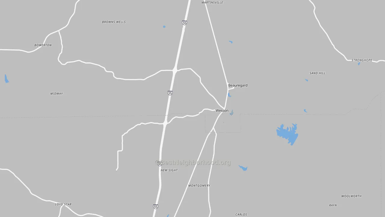 Transit Grade map of 39191, MS