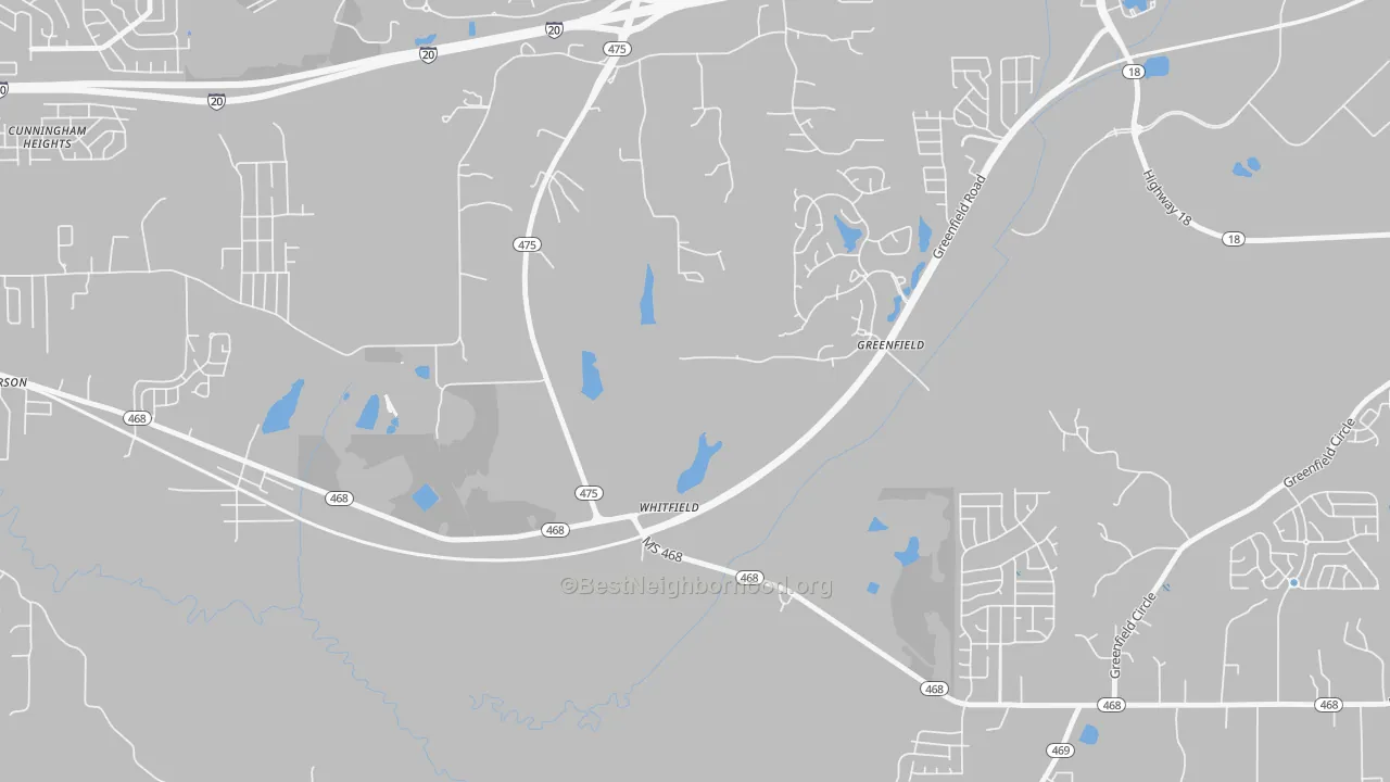 Transit Grade map of 39193, MS