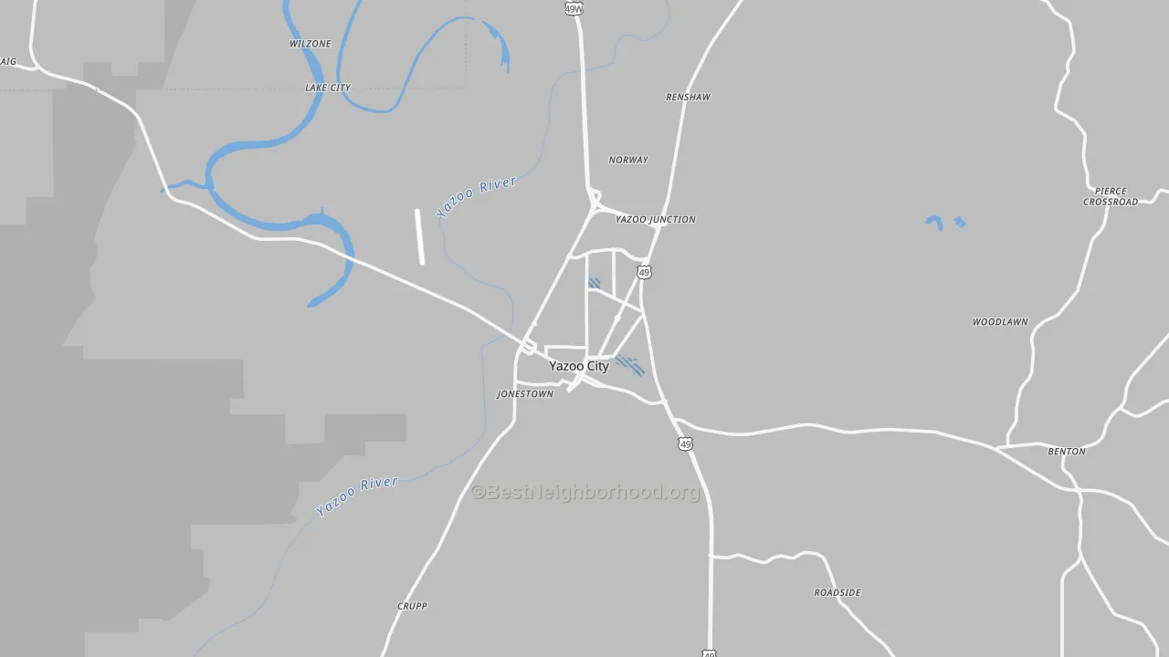 Transit Grade map of 39194, MS