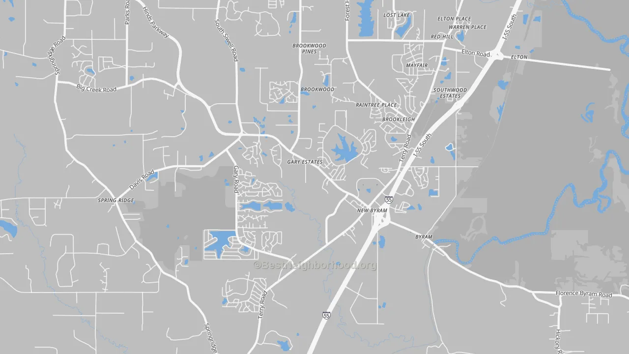 Transit Grade map of 39272, MS