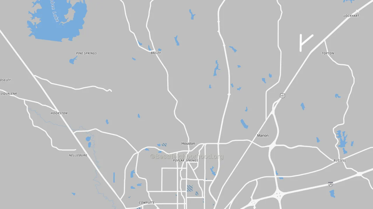 Transit Grade map of 39305, MS
