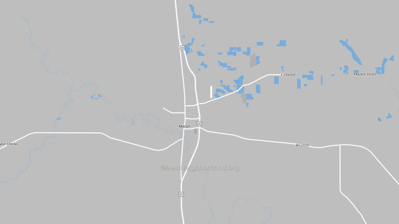 Transit Grade map of 39341, MS