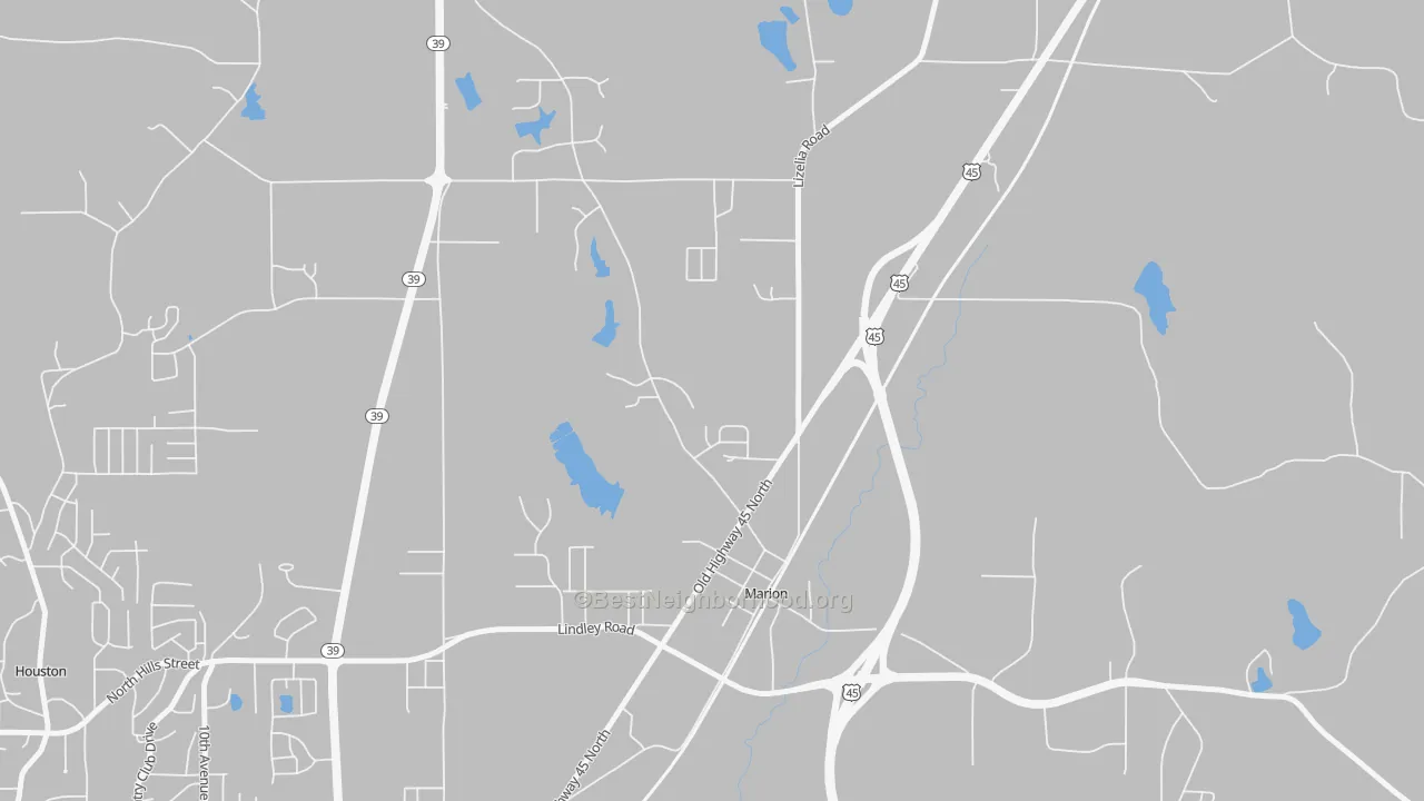 Transit Grade map of 39342, MS
