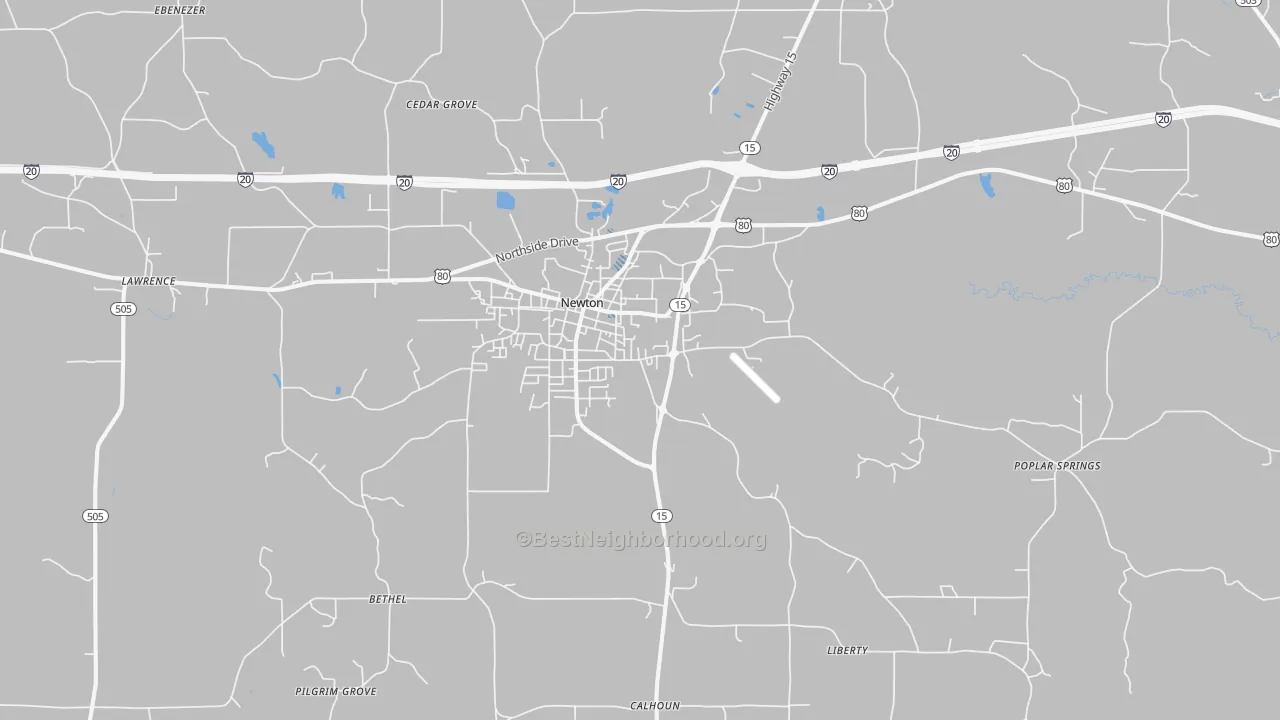 Transit Grade map of 39345, MS