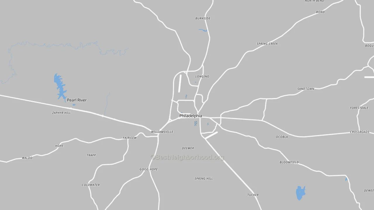 Transit Grade map of 39350, MS