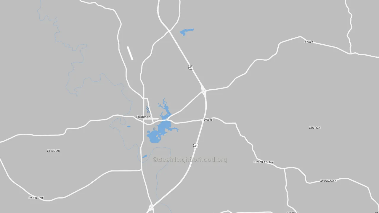 Transit Grade map of 39355, MS