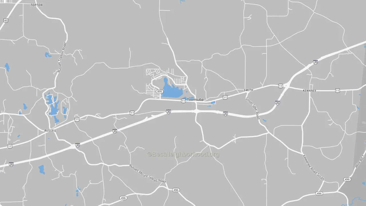 Transit Grade map of 39364, MS