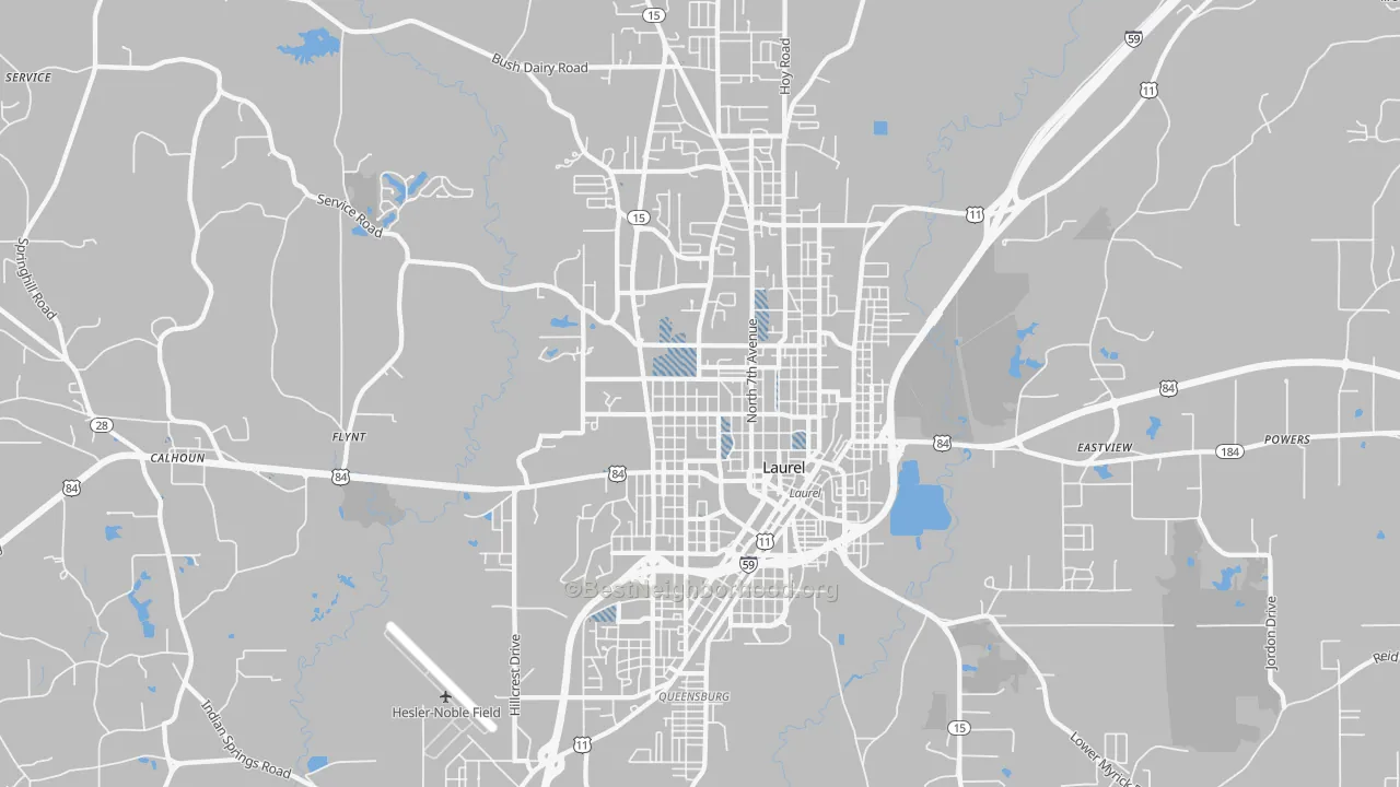 Transit Grade map of 39440, MS