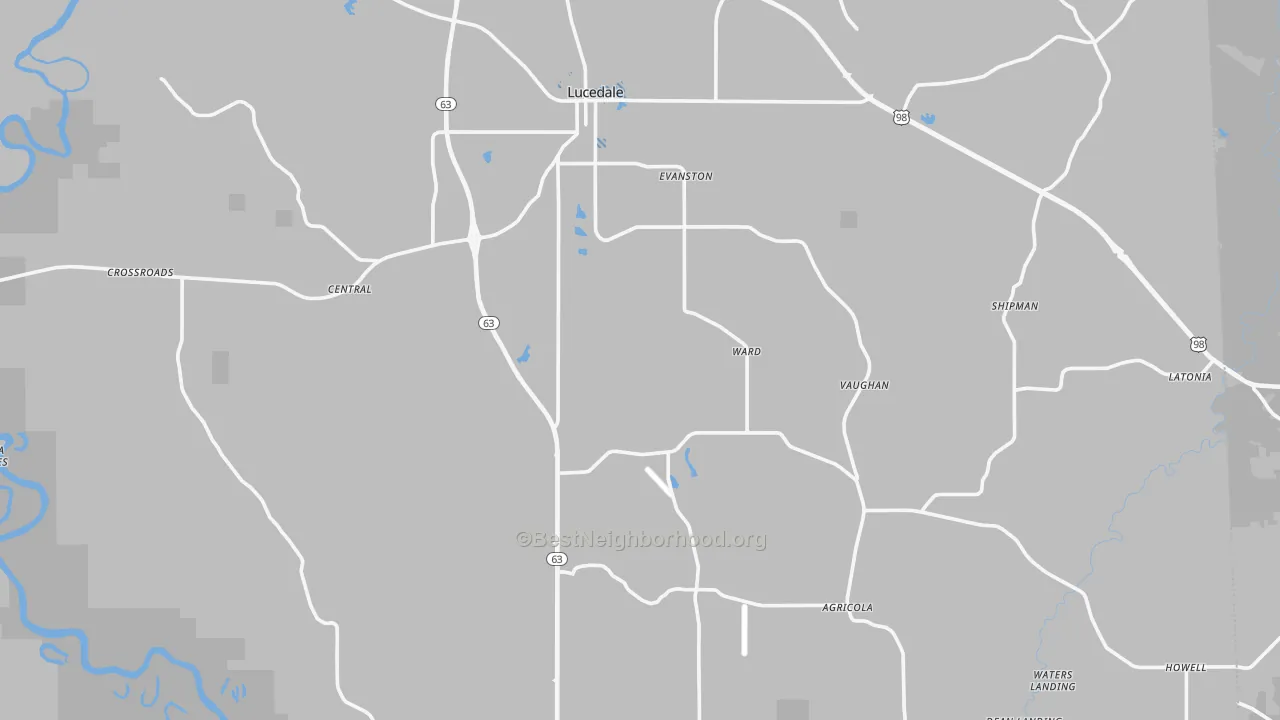 Transit Grade map of 39452, MS