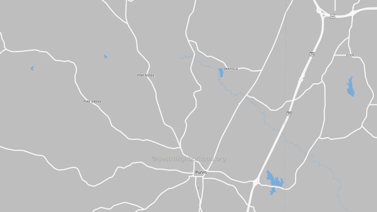 Transit Grade map of 39475, MS