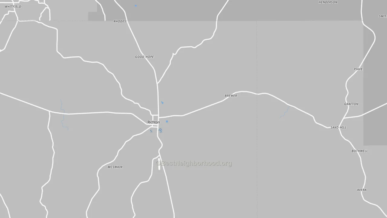 Transit Grade map of 39476, MS