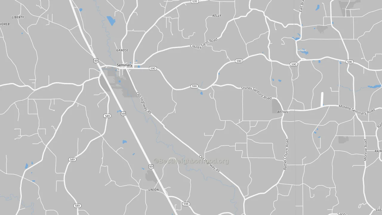 Transit Grade map of 39479, MS