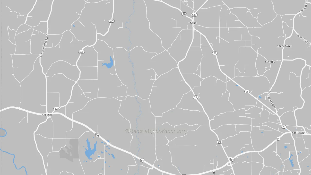 Transit Grade map of 39480, MS