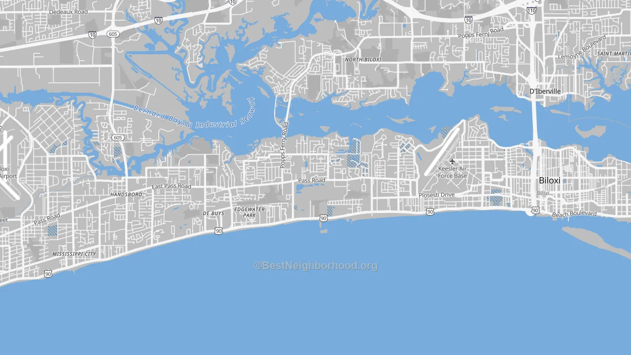 Transit Grade map of 39531, MS