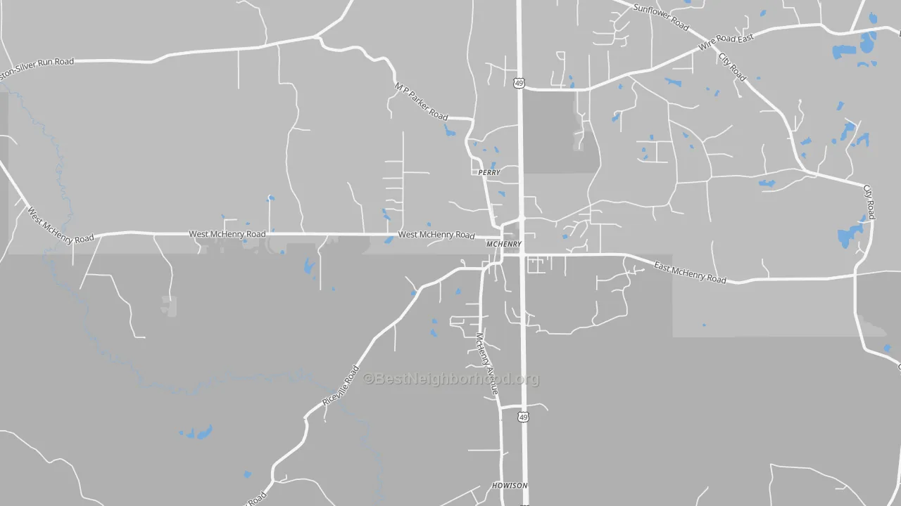 Transit Grade map of 39561, MS