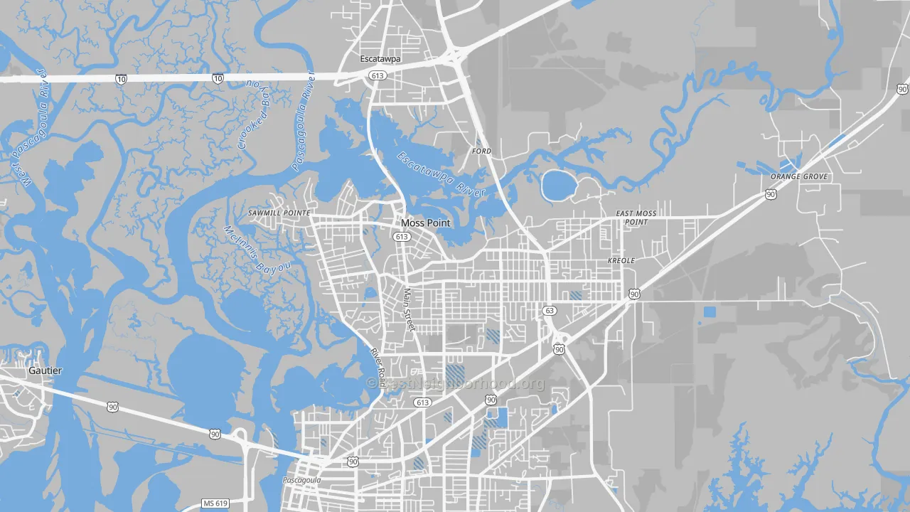 Transit Grade map of 39563, MS