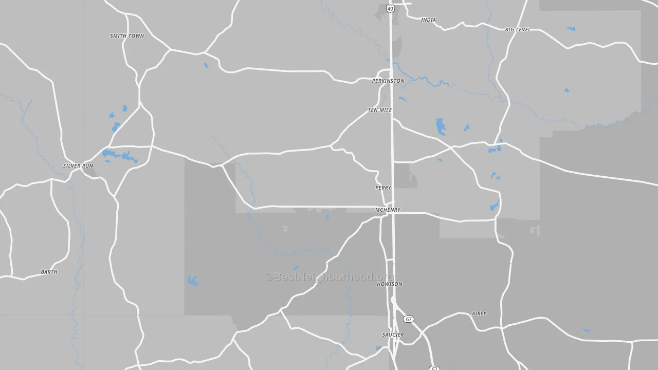 Transit Grade map of 39573, MS