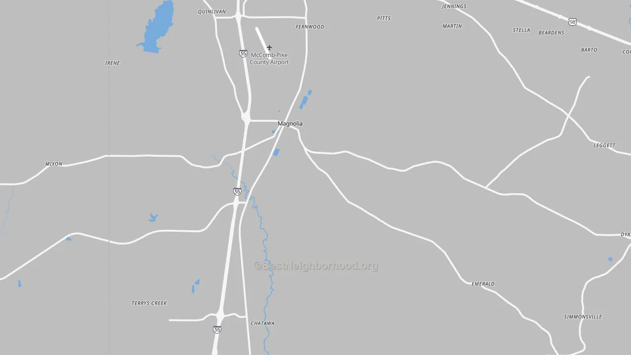 Transit Grade map of 39652, MS