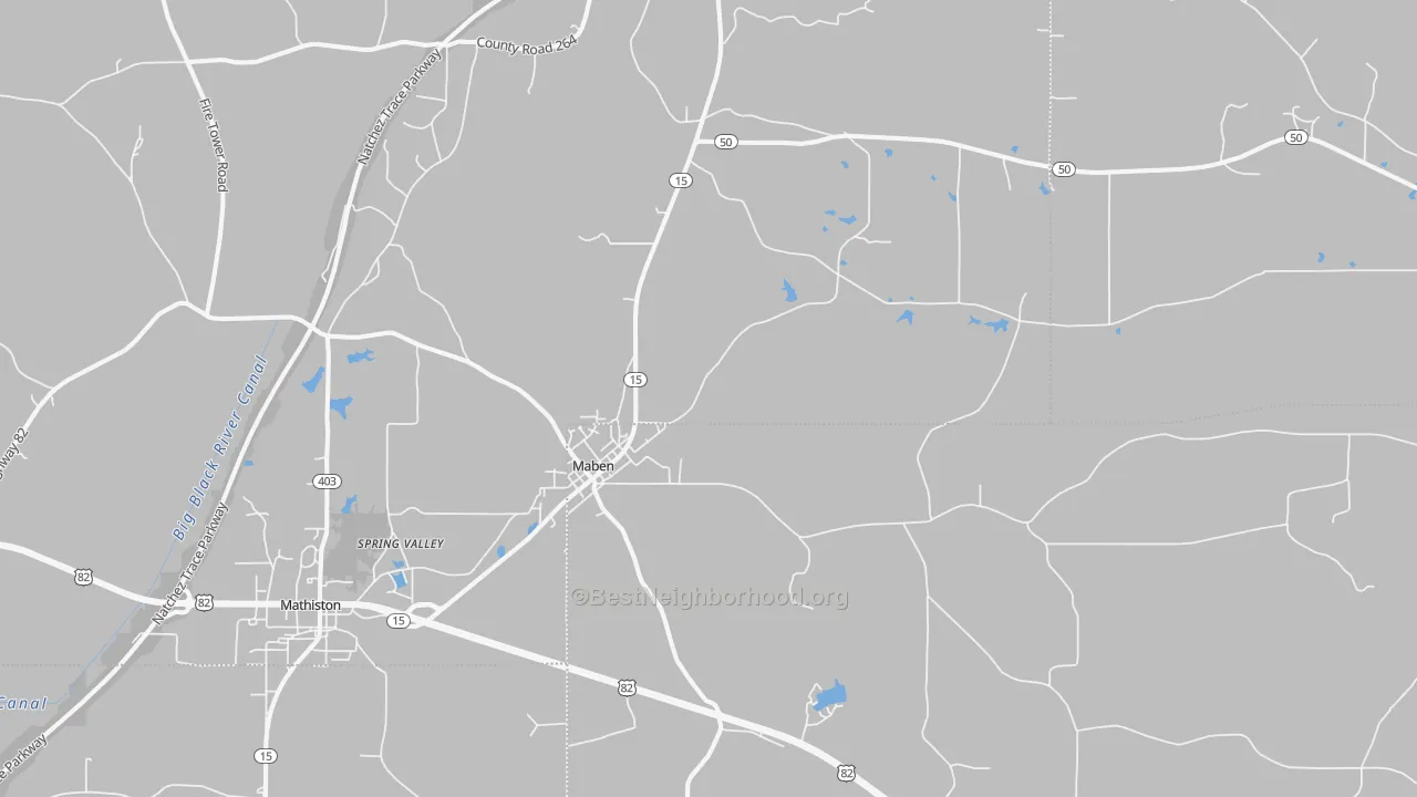 Transit Grade map of 39750, MS