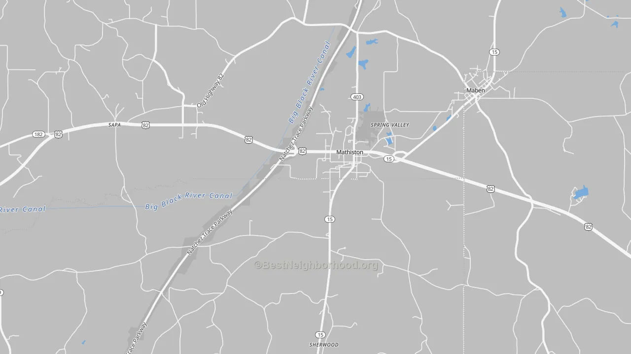 Transit Grade map of 39752, MS