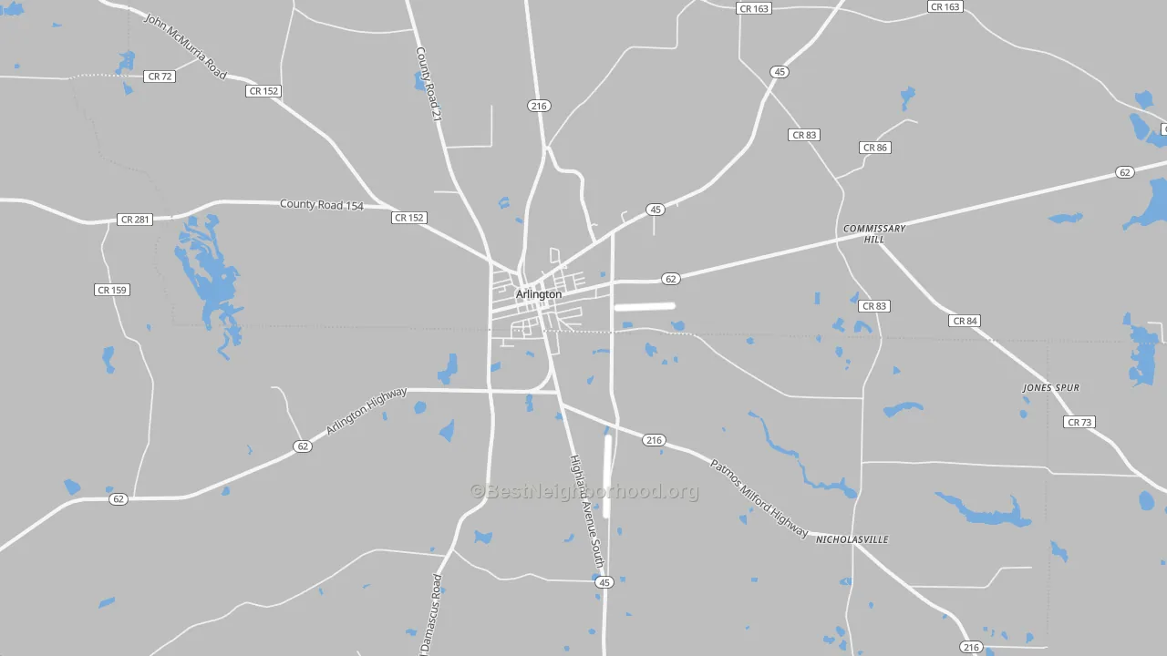 Transit Grade map of 39813, GA