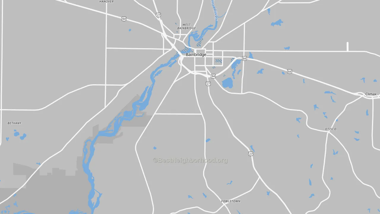 Transit Grade map of 39819, GA