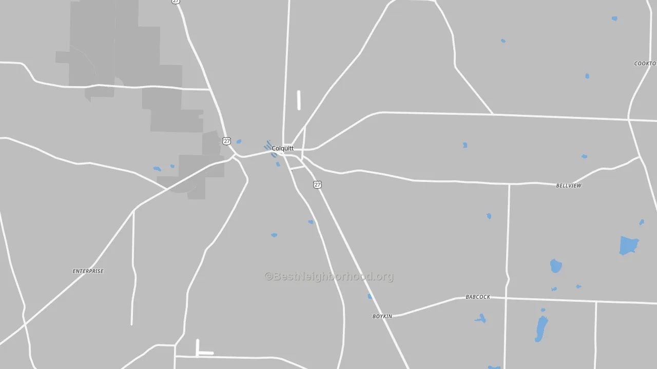 Transit Grade map of 39837, GA