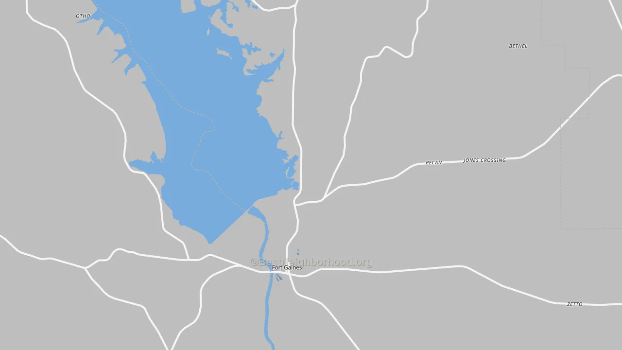 Transit Grade map of 39851, GA