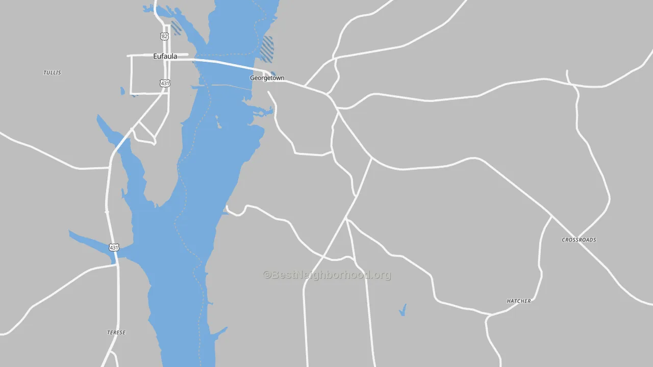 Transit Grade map of 39854, GA