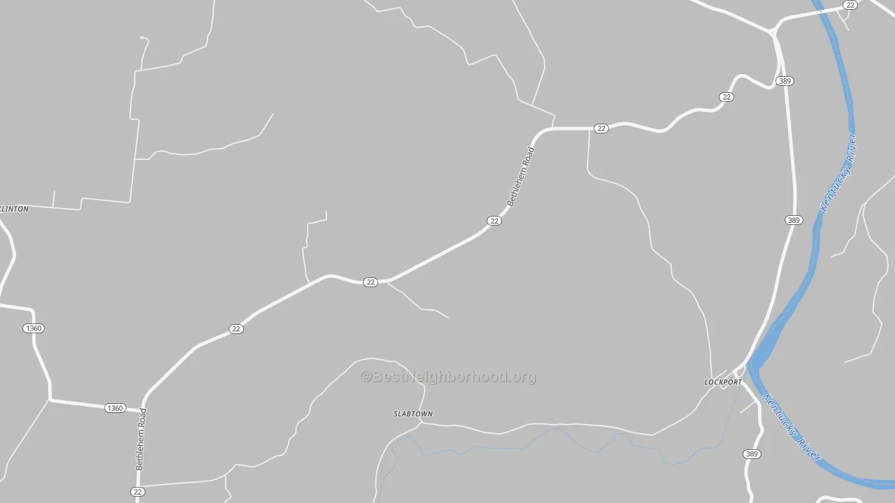 Transit Grade map of 40007, KY