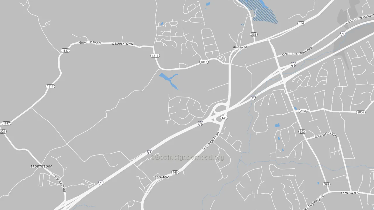 Transit Grade map of 40010, KY