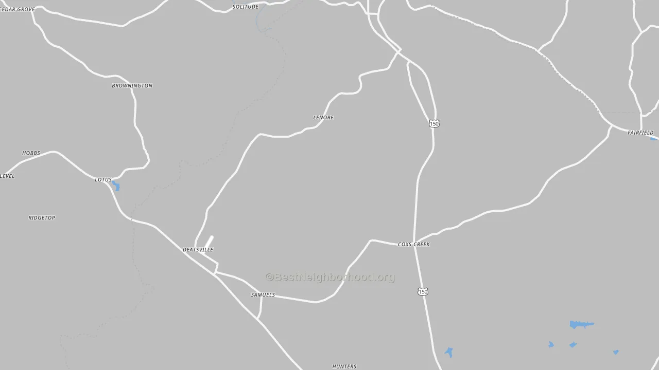 Transit Grade map of 40013, KY