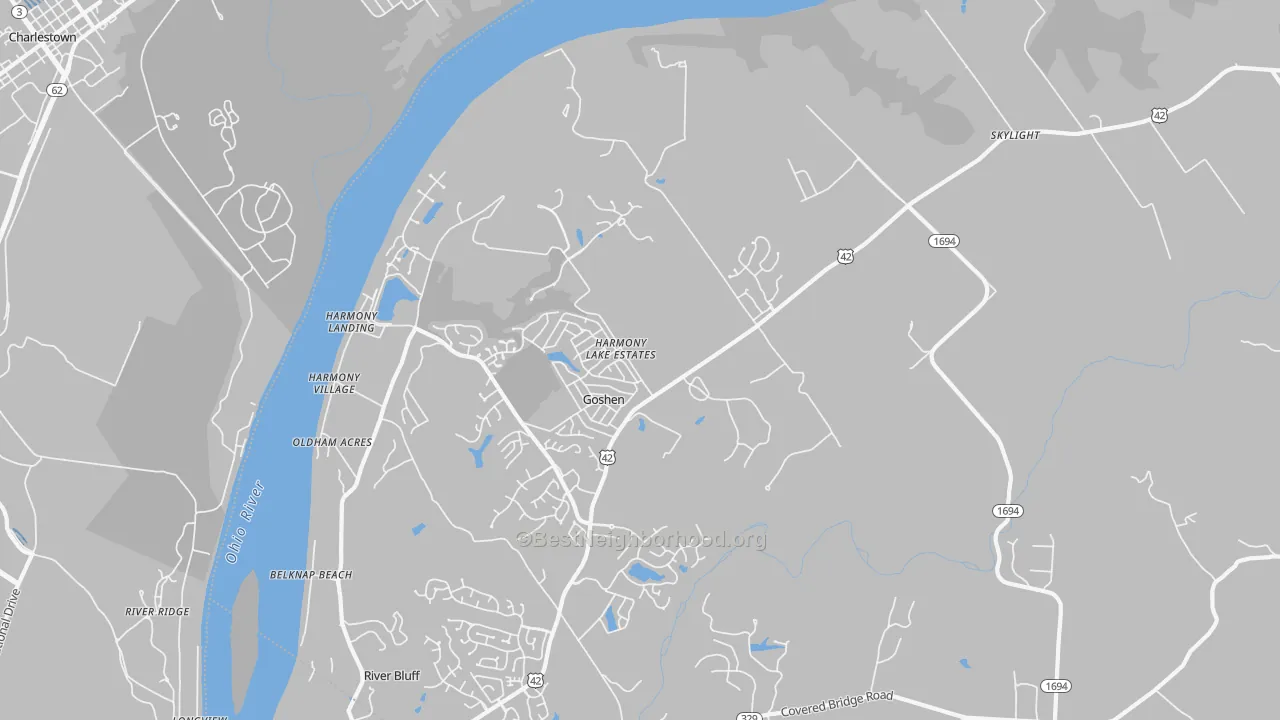 Transit Grade map of 40026, KY