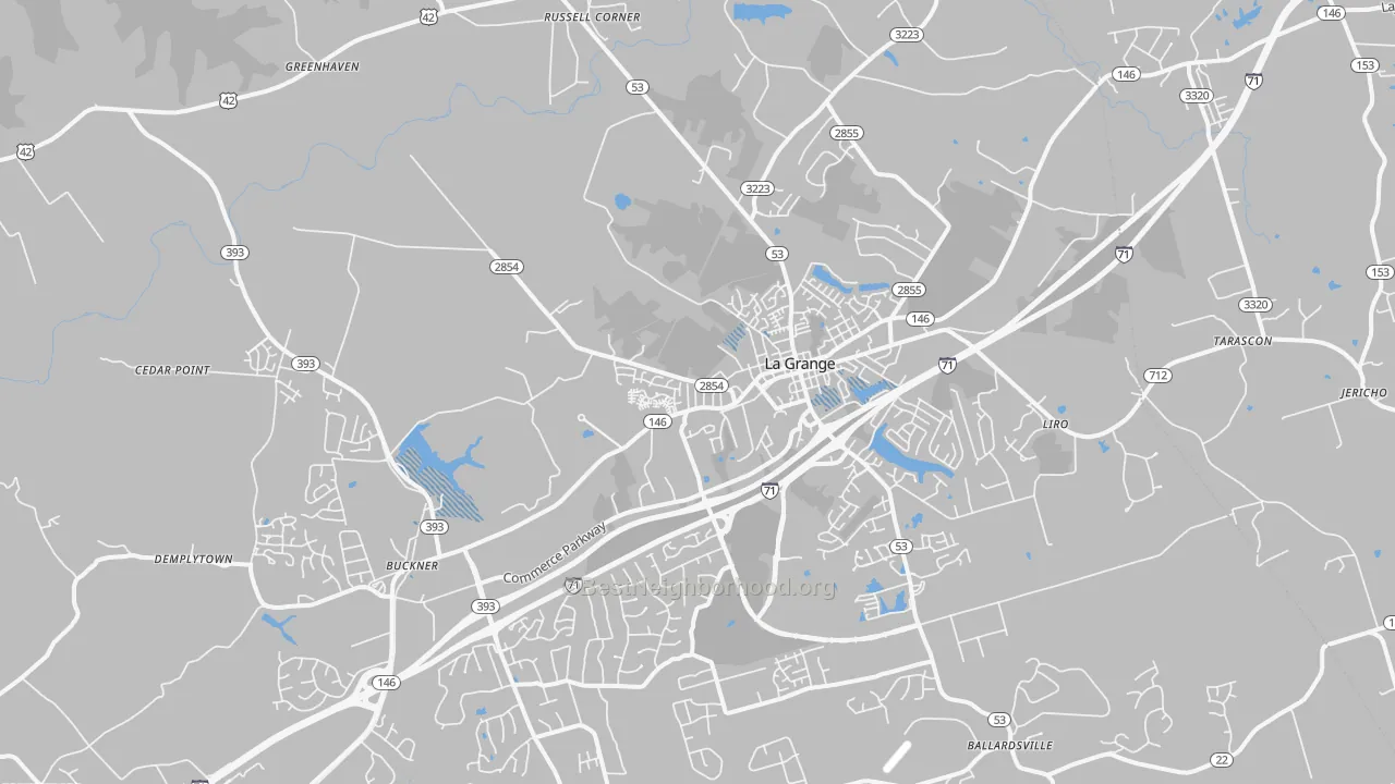 Transit Grade map of 40031, KY