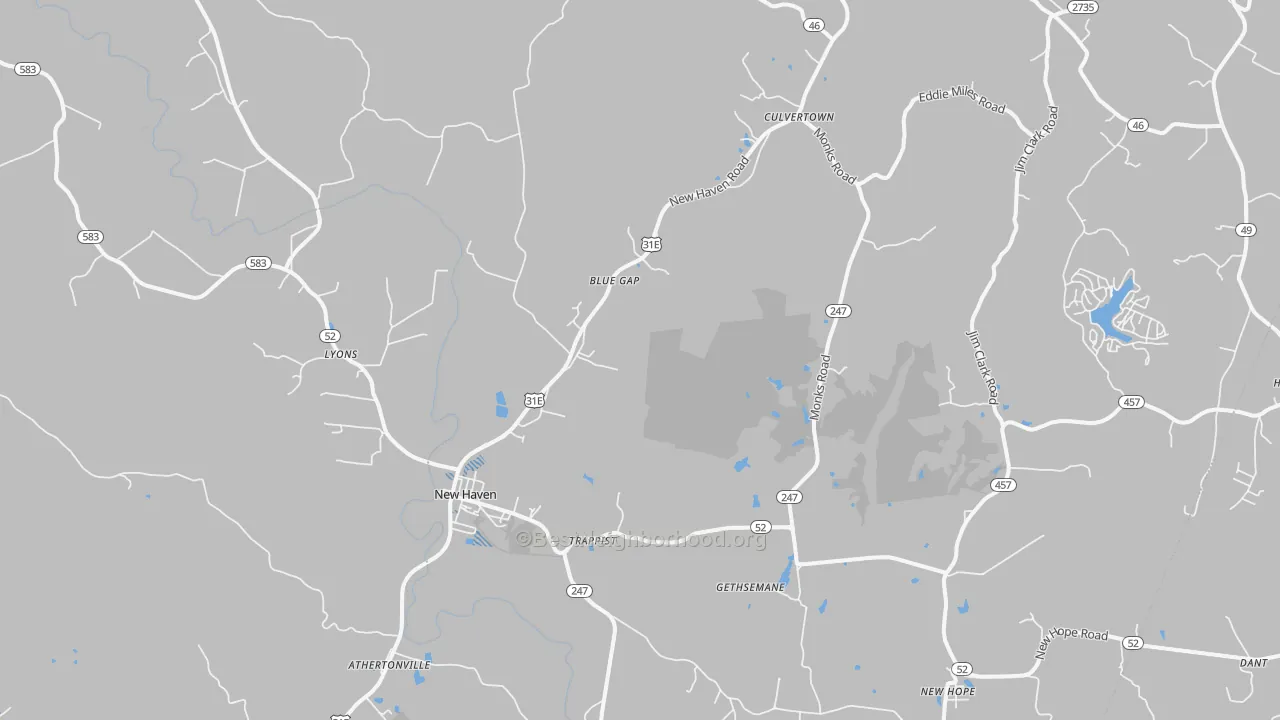 Transit Grade map of 40051, KY