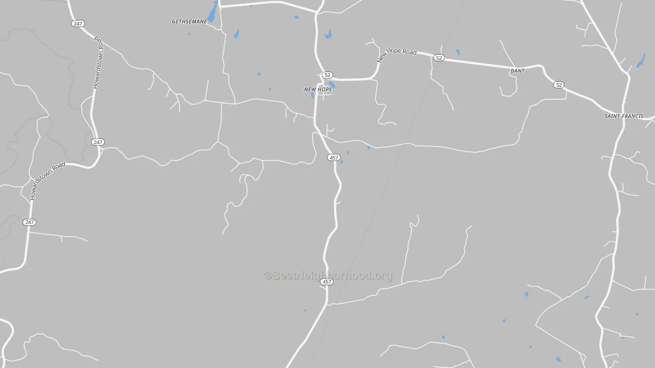 Transit Grade map of 40052, KY