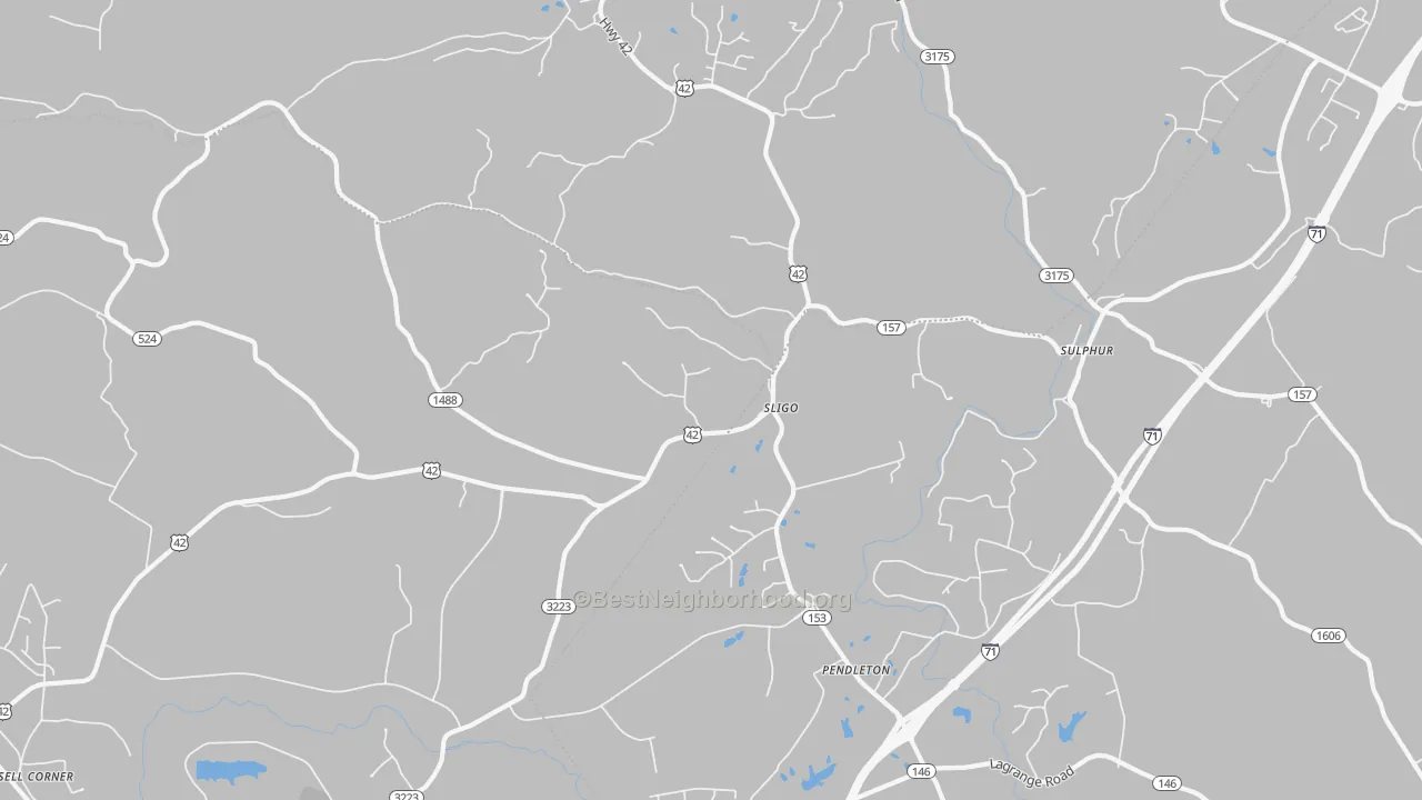 Transit Grade map of 40055, KY