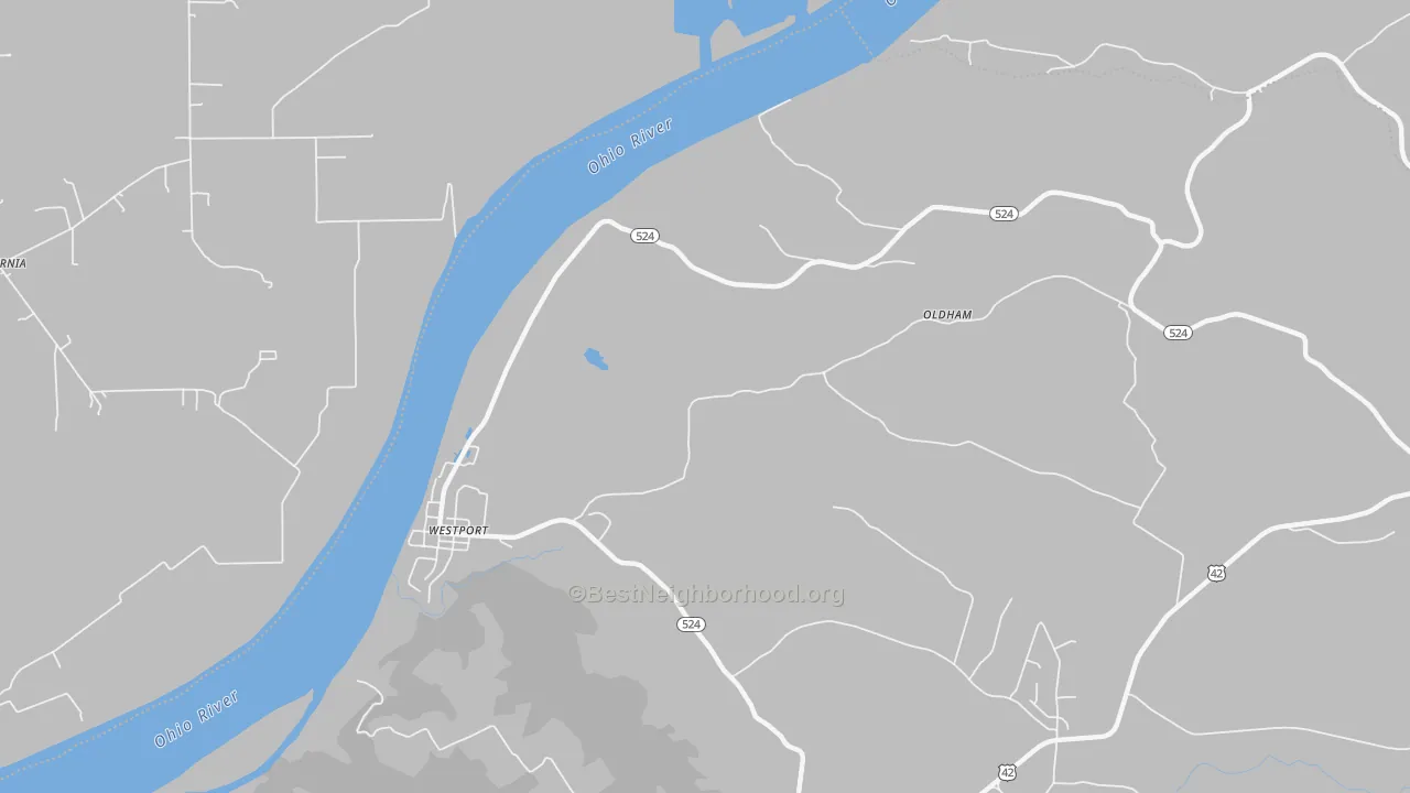 Transit Grade map of 40077, KY
