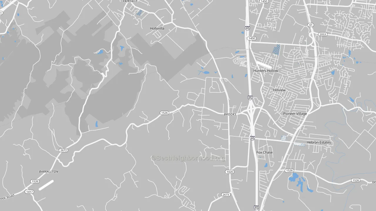 Transit Grade map of 40109, KY