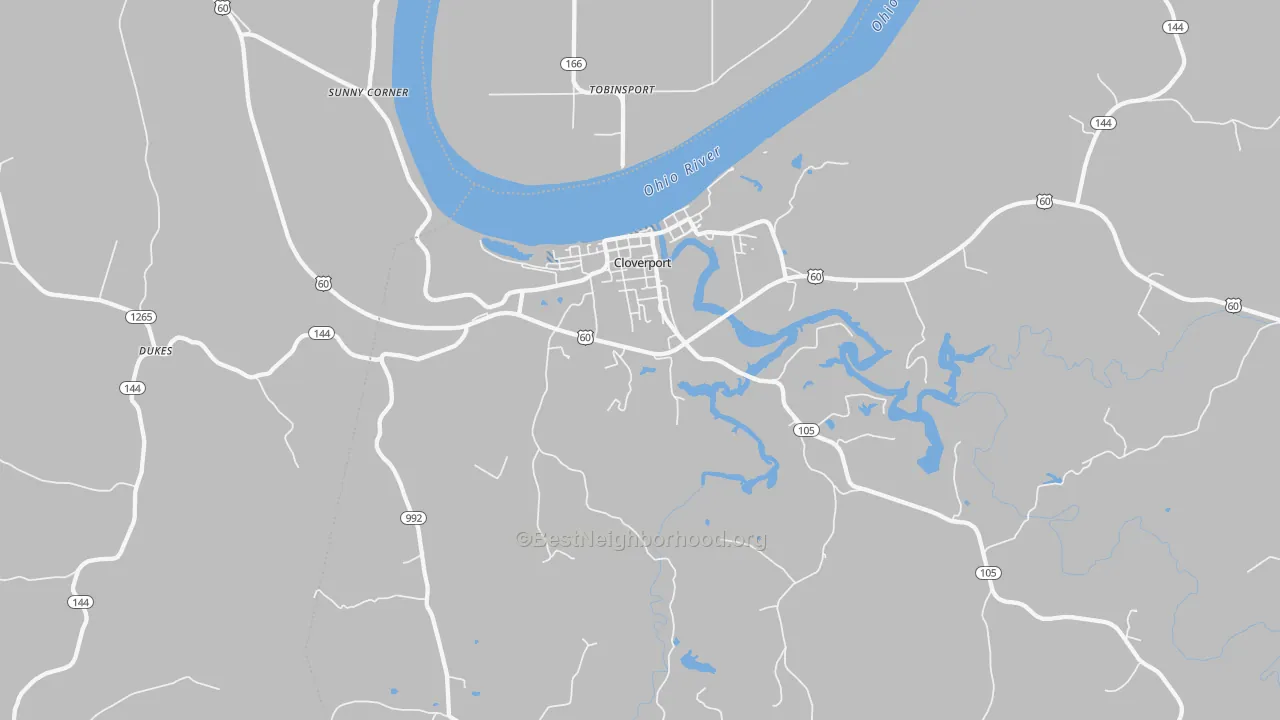 Transit Grade map of 40111, KY